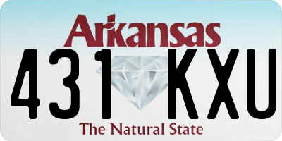 AR license plate 431KXU