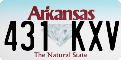 AR license plate 431KXV