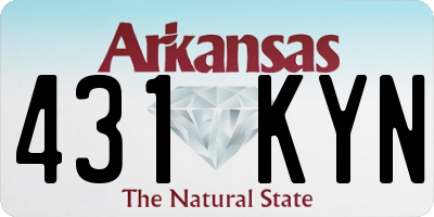 AR license plate 431KYN
