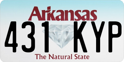 AR license plate 431KYP