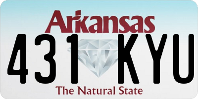 AR license plate 431KYU