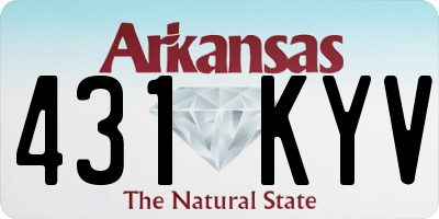 AR license plate 431KYV