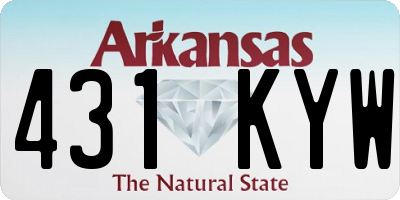 AR license plate 431KYW
