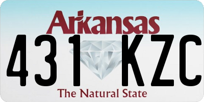 AR license plate 431KZC