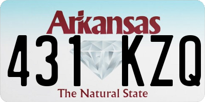 AR license plate 431KZQ