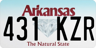 AR license plate 431KZR