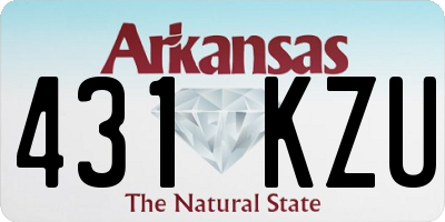 AR license plate 431KZU