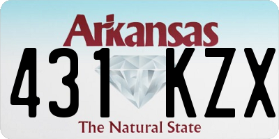 AR license plate 431KZX