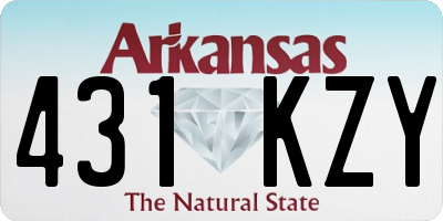 AR license plate 431KZY