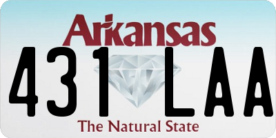 AR license plate 431LAA