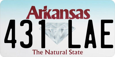 AR license plate 431LAE