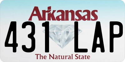 AR license plate 431LAP