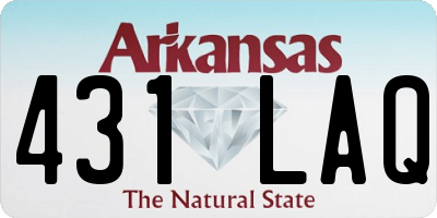 AR license plate 431LAQ