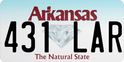 AR license plate 431LAR