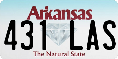 AR license plate 431LAS