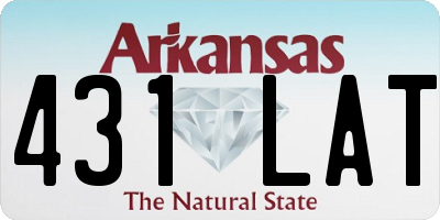 AR license plate 431LAT
