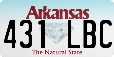 AR license plate 431LBC