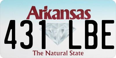 AR license plate 431LBE