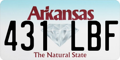 AR license plate 431LBF