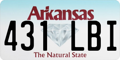 AR license plate 431LBI