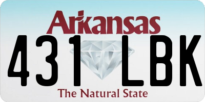 AR license plate 431LBK