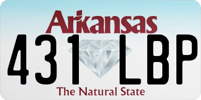 AR license plate 431LBP