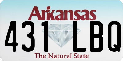 AR license plate 431LBQ