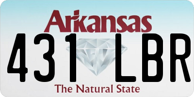 AR license plate 431LBR