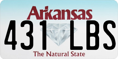 AR license plate 431LBS