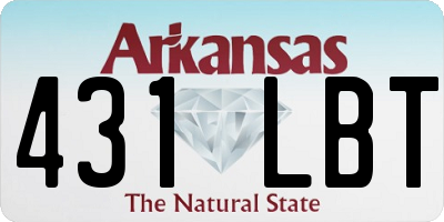 AR license plate 431LBT