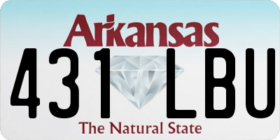 AR license plate 431LBU