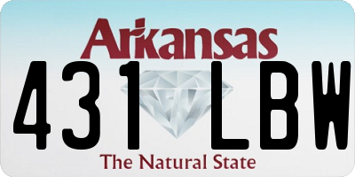 AR license plate 431LBW