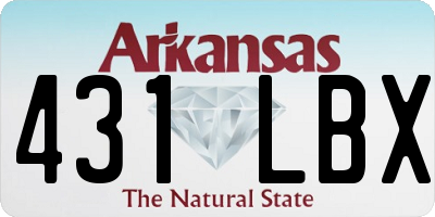 AR license plate 431LBX