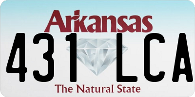 AR license plate 431LCA