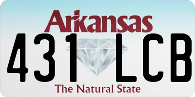 AR license plate 431LCB