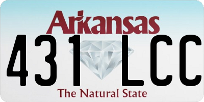 AR license plate 431LCC