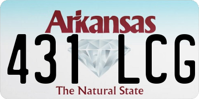 AR license plate 431LCG