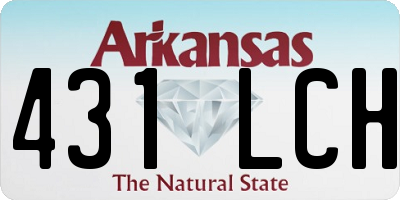 AR license plate 431LCH