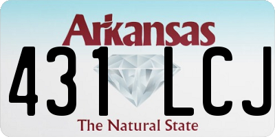 AR license plate 431LCJ