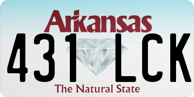 AR license plate 431LCK