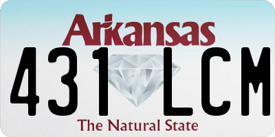 AR license plate 431LCM