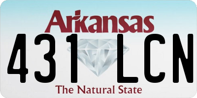 AR license plate 431LCN