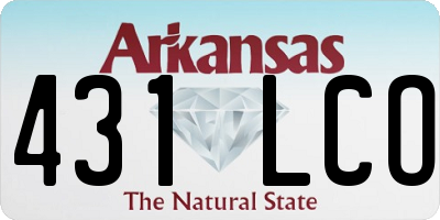 AR license plate 431LCO