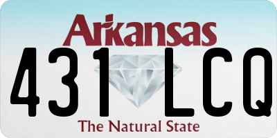 AR license plate 431LCQ