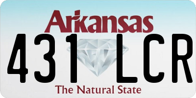 AR license plate 431LCR
