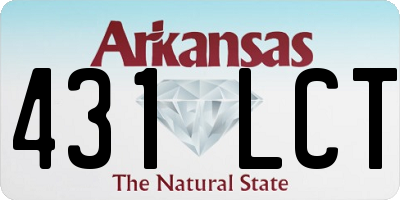 AR license plate 431LCT