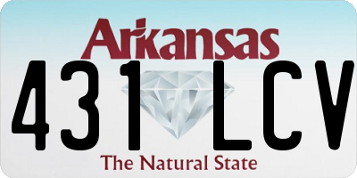 AR license plate 431LCV