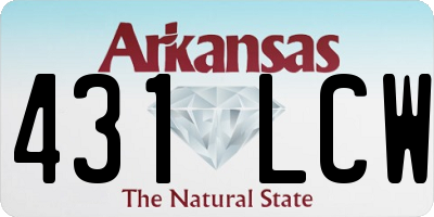 AR license plate 431LCW