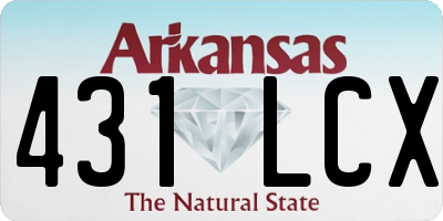 AR license plate 431LCX
