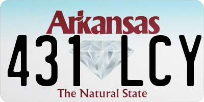 AR license plate 431LCY